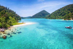 The beautiful Chong Khat bay and beach at the remote Surin islands