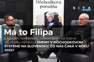 Odborník na dôchodky Igor Horváth počas rozhovoru pre agentúru SITA v podcaste Má to Filipa.