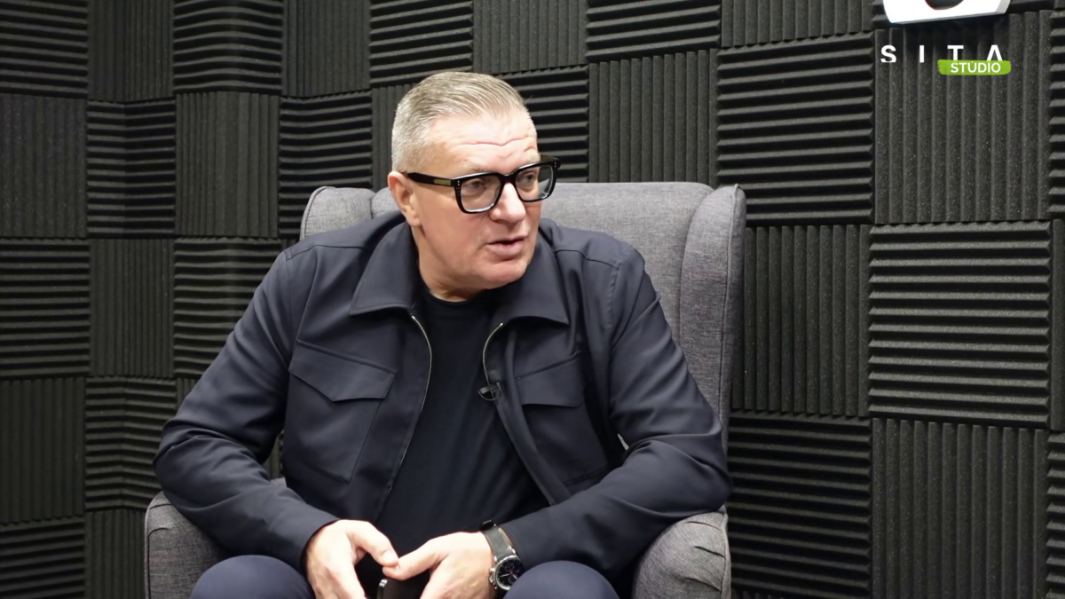 Ján Kováčik (prezident SFZ) počas rozhovoru pre agentúru SITA.