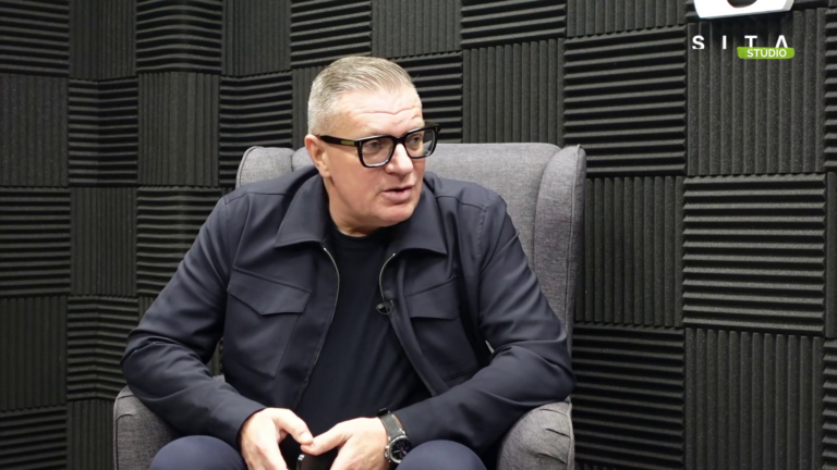 Ján Kováčik (prezident SFZ) počas rozhovoru pre agentúru SITA.