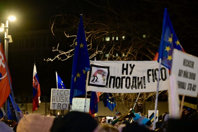 PROTEST: Slovensko je Európa v Bratislave