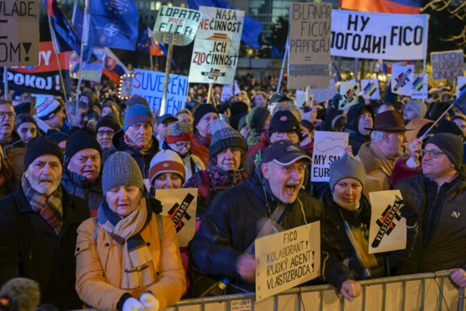 PROTEST: Slovensko je Európa v Bratislave