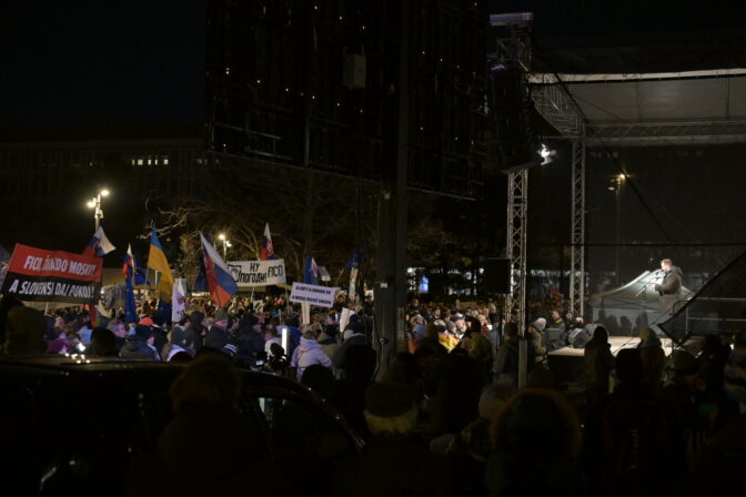 PROTEST: Slovensko je Európa v Bratislave