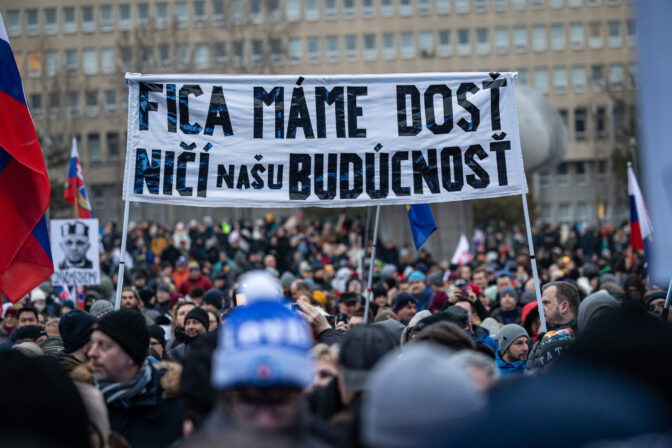 PROTEST: Slovensko je Európa! v Bratislave