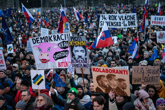 PROTEST: Slovensko je Európa! v Bratislave