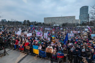 PROTEST: Slovensko je Európa! v Bratislave