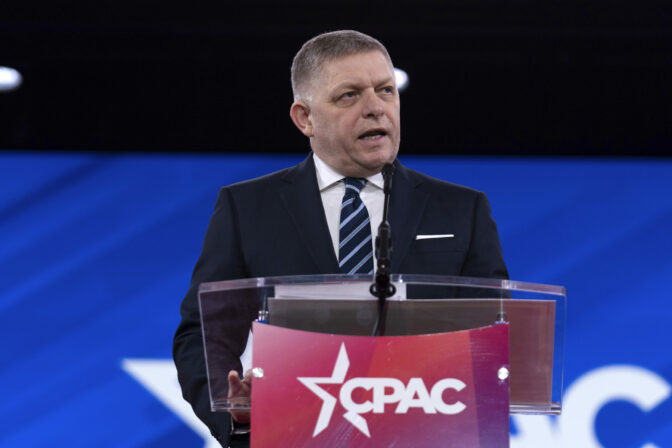 Robert Fico na CPAC 2025