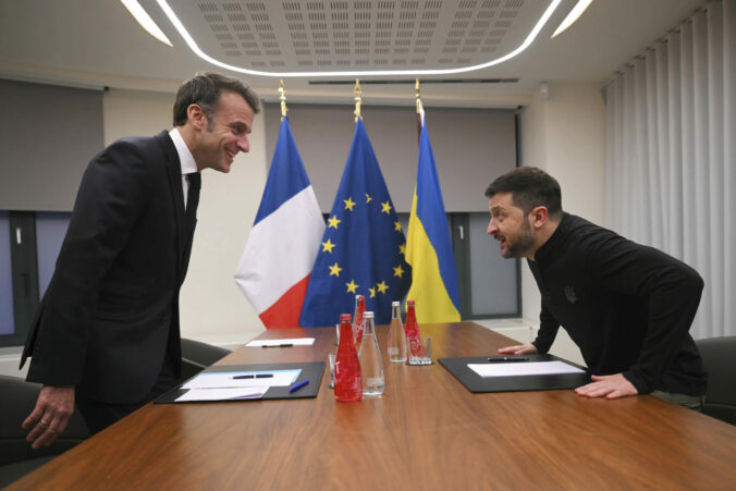 Emmanuel Macron, Volodymyr Zelenskyj.