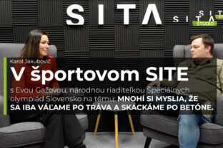 Eva Gažová počas rozhovoru V športovom SITE.