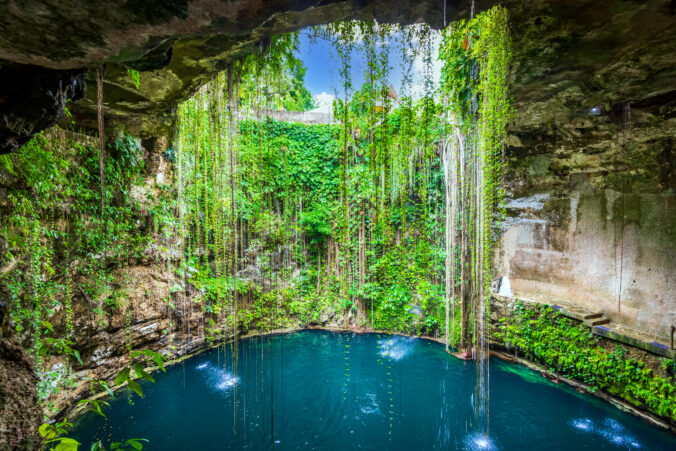 Ik Kil Cenote, Yucatan Peninsula in Mexico