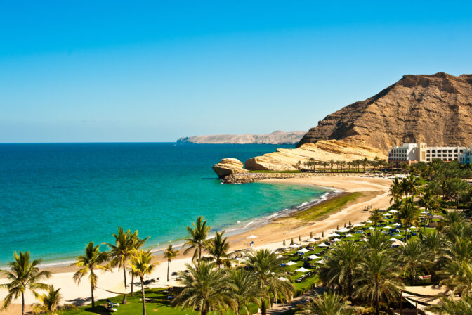 Oman coast landscape