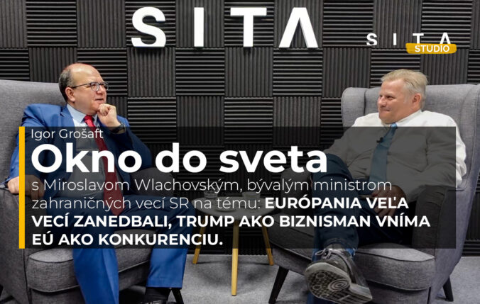 Miroslav Wlachovský a Igor Grošaft počas rozhovoru vo video podcaste Štúdia SITA, Okno do sveta.