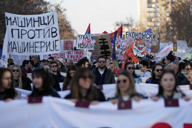 Srbsko, protest