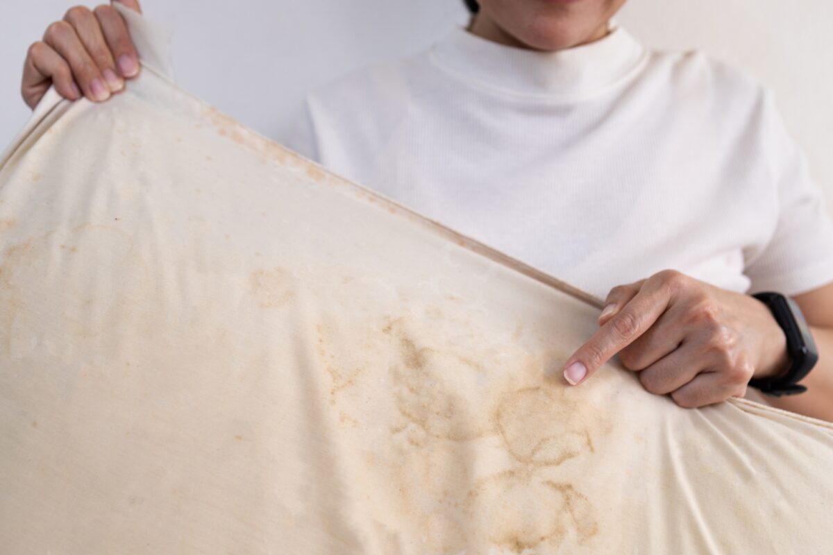 škvrna na vankúši