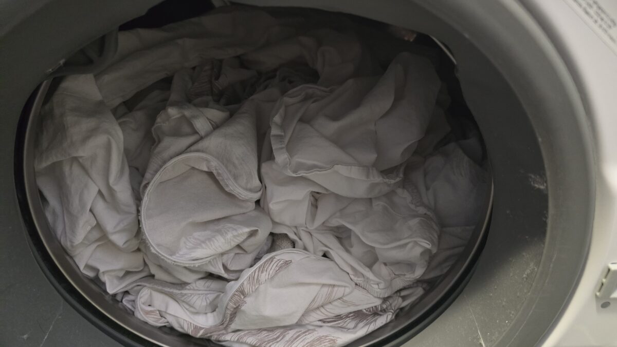prádlo v práčke