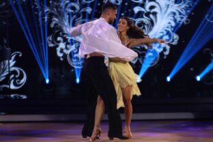 Adam Šedro a Jasmin Affašová počas prvého priameho prenosu Let's Dance 2025.