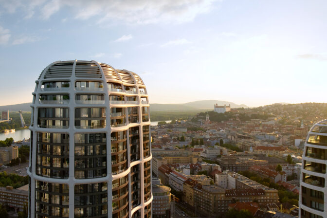 Sky Park Tower Bratislava (vizualizácia)