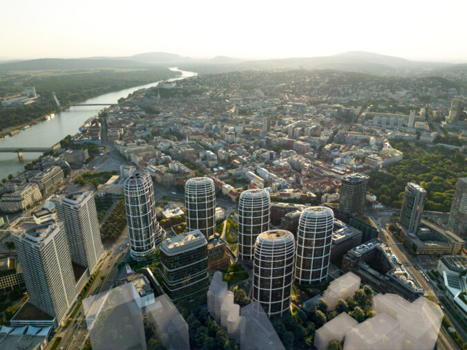 Sky Park Tower Bratislava (vizualizácia)