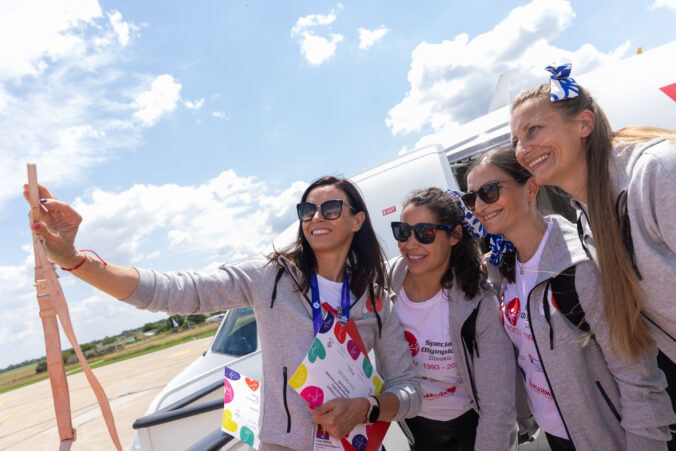 vedenie Špeciálnych olympiád Slovensko - Eva Gažová, Martina Gogolová, Veronika Sedláčková a Dominika Nestarcová