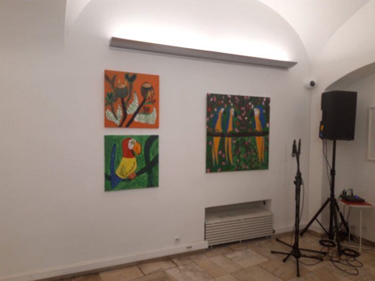 Otvorenie predajnej výstavy obrazov ľudí s autizmom v Galérii Francúzskeho inštitútu v Bratislave, 2. apríla