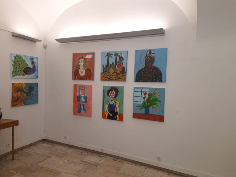 Otvorenie predajnej výstavy obrazov ľudí s autizmom v Galérii Francúzskeho inštitútu v Bratislave, 2. apríla