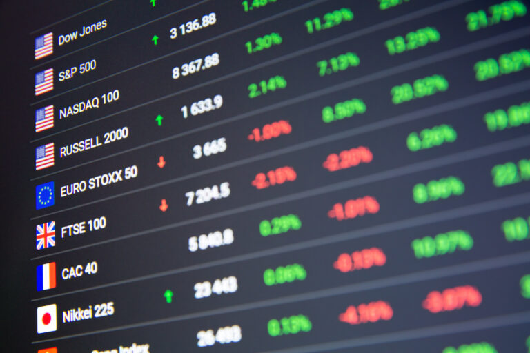 Stock market chart background