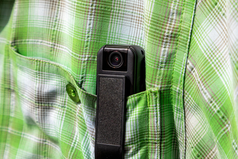 Hidden mini video camera. Action camera for hidden video recording.