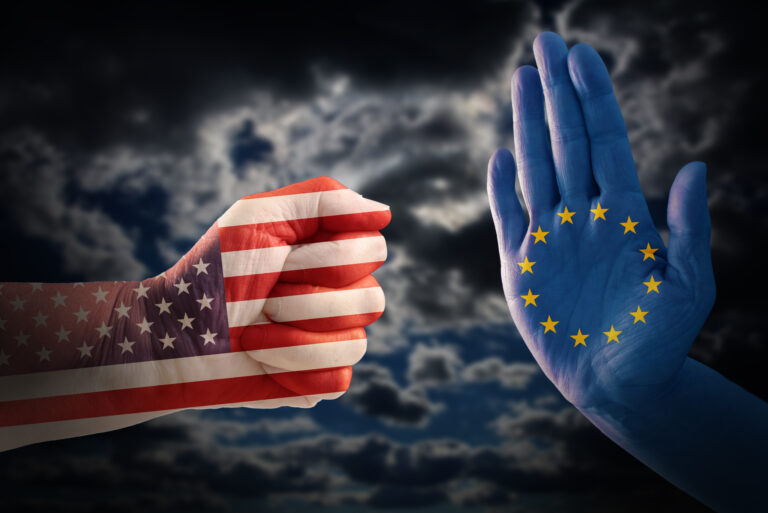 Clá, USA, Euríopska únia, obchodná vojna