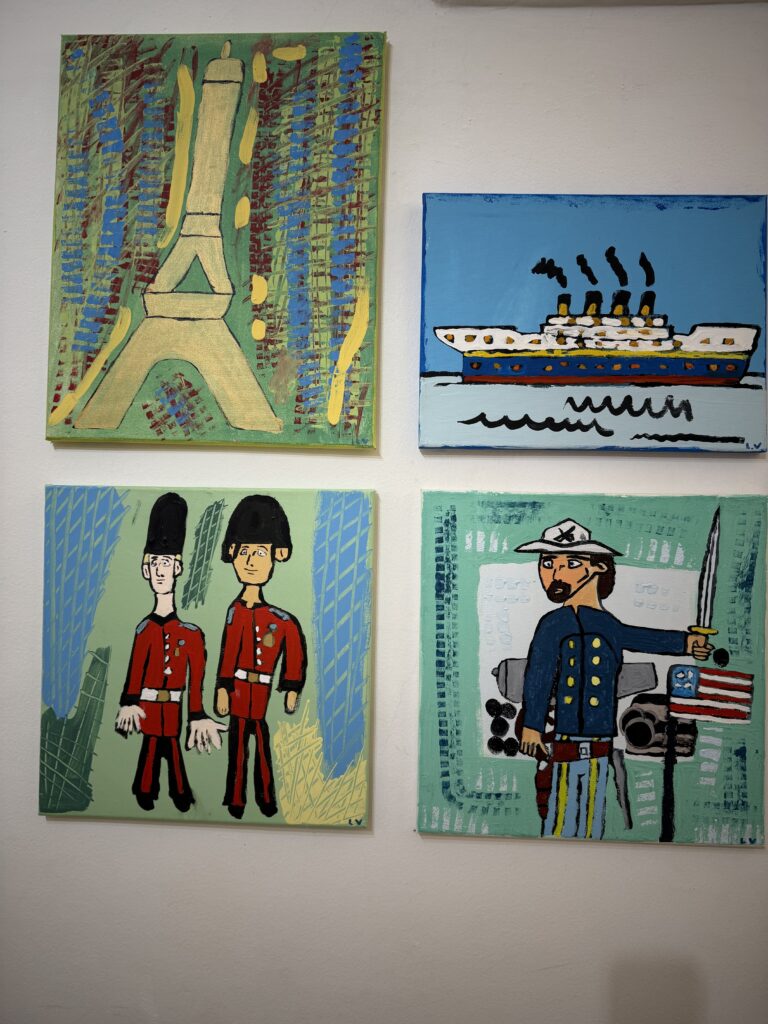 Otvorenie predajnej výstavy obrazov ľudí s autizmom v Galérii Francúzskeho inštitútu v Bratislave, 2. apríla