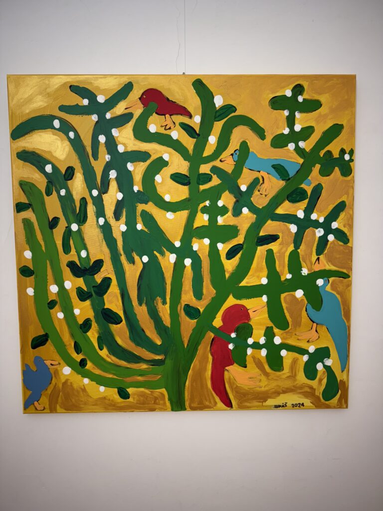 Otvorenie predajnej výstavy obrazov ľudí s autizmom v Galérii Francúzskeho inštitútu v Bratislave, 2. apríla