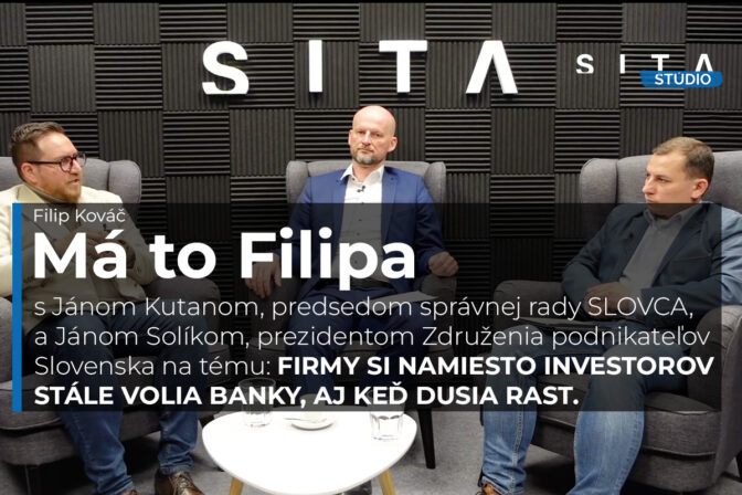 Ján Kutan a Ján Solík počas rozhovoru pre agentúru SITA v podcaste Má to Filipa.