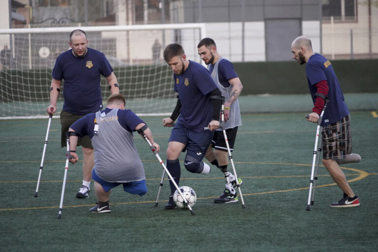 Russia Ukraine War Amputee Soccer