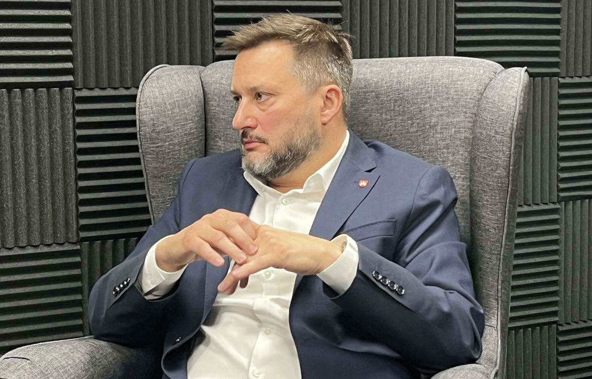 Bratislavský primátor Matúš Vallo počas rozhovoru pre agentúru SITA.