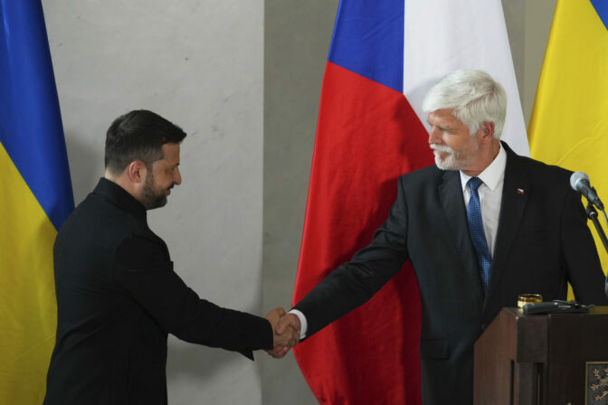 Volodymyr Zelenskyj v Prahe na návšteve Česka