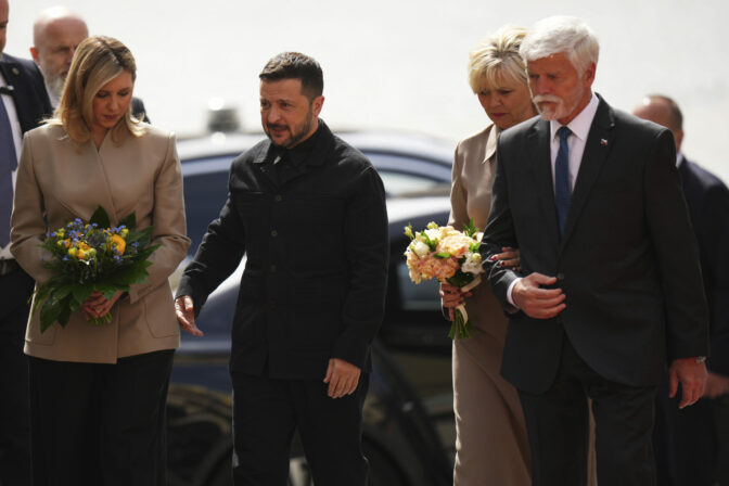 Volodymyr Zelenskyj v Prahe na návšteve Česka
