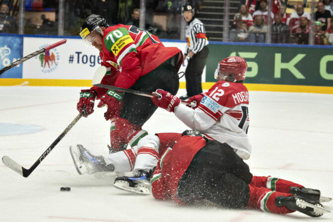 Zápas Maďarsko - Dánsko na MS v hokeji 2025