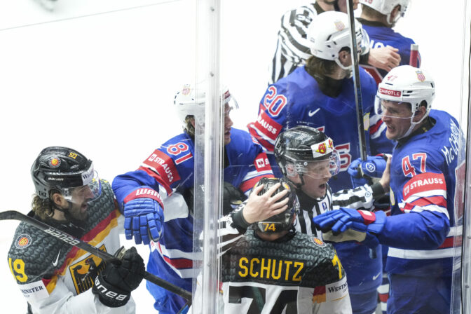 Zápas USA - Nemecko na MS v hokeji 2025