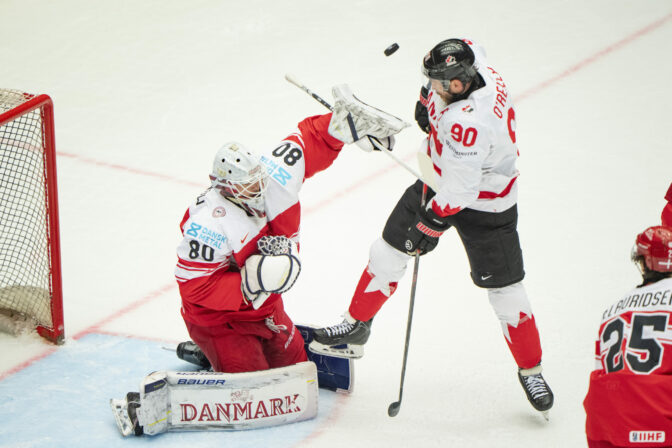 Štvrťfinále, zápas  MS v hokeji 2025: Kanada - Dánsko