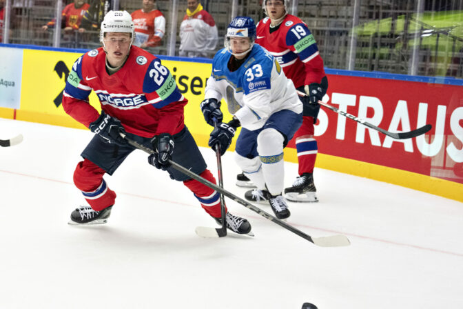 Zápas Nórsko - Kazachstan na MS v hokeji 2025