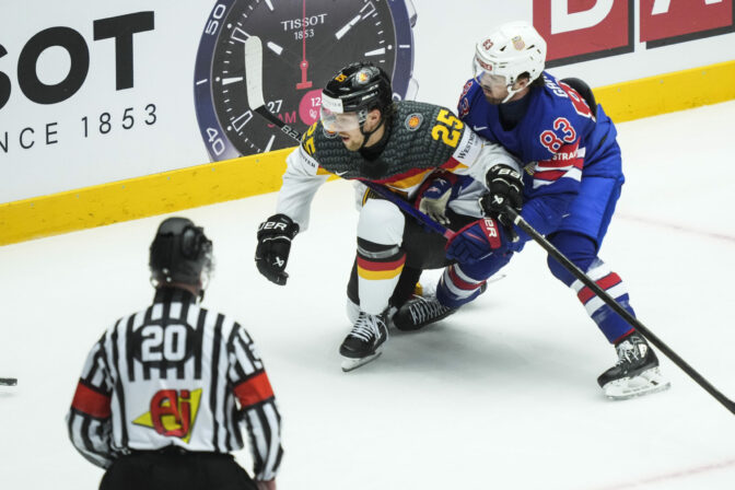 Zápas USA - Nemecko na MS v hokeji 2025