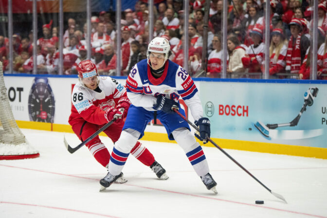 MS v hokeji 2025: Dánsko - USA