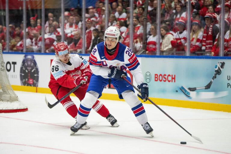 MS v hokeji 2025: Dánsko - USA