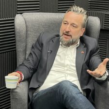 Eurosposlanec Ľuboš Blaha počas rozhovoru pre agentúru SITA.