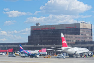 Sheremetyevo International Airport, View on the terminal F building from runway
