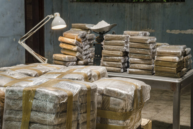 Hidden Cocaine warehouse