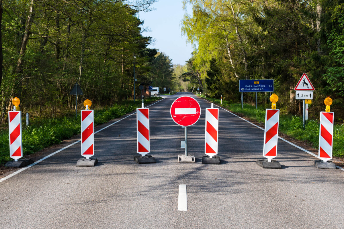 Borders closed during Covid or Coronavirus lockdown
