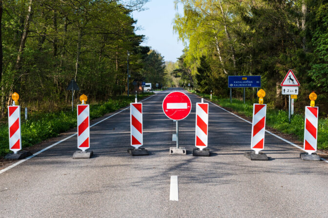 Borders closed during Covid or Coronavirus lockdown
