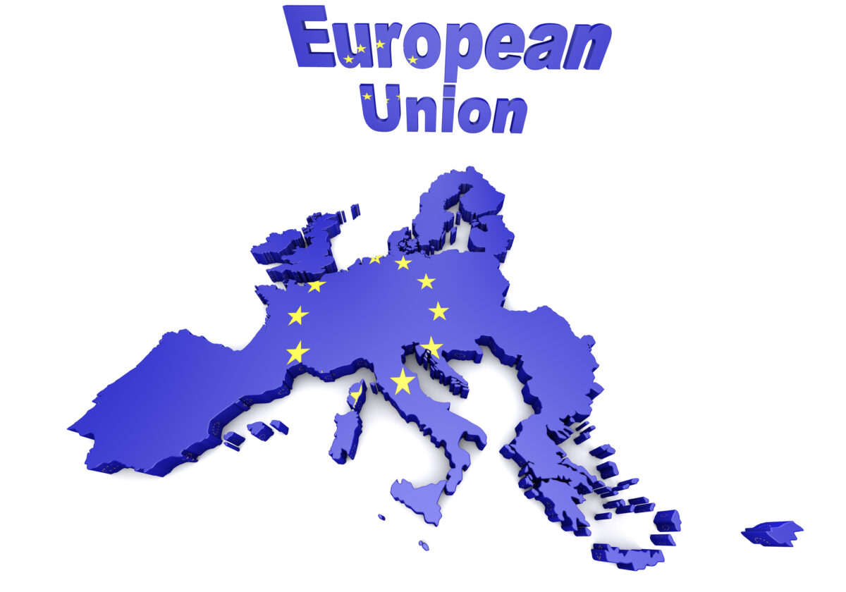 European countries 3d illustration