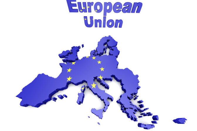 European countries 3d illustration