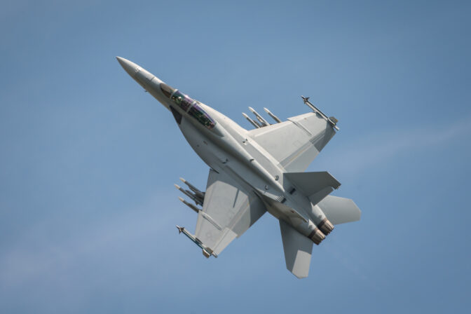 USAF F18f Super Hornet aircraft